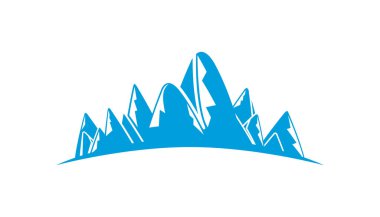 Dağlar vektör Illustration. Seyahat