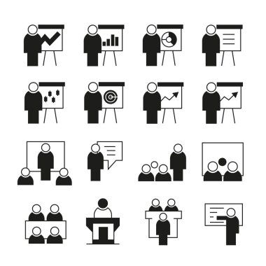 iş eğitiminin vektör illüstrasyonu