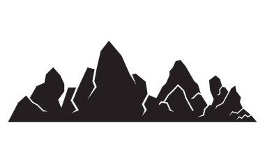 Dağlar vektör Illustration. Seyahat