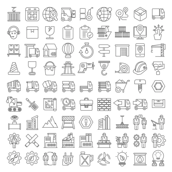 Conjunto Iconos Web Ilustración Vectorial — Archivo Imágenes Vectoriales