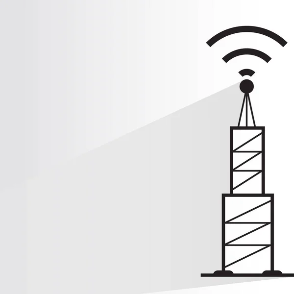 Antenne Communicatie Toren — Stockvector