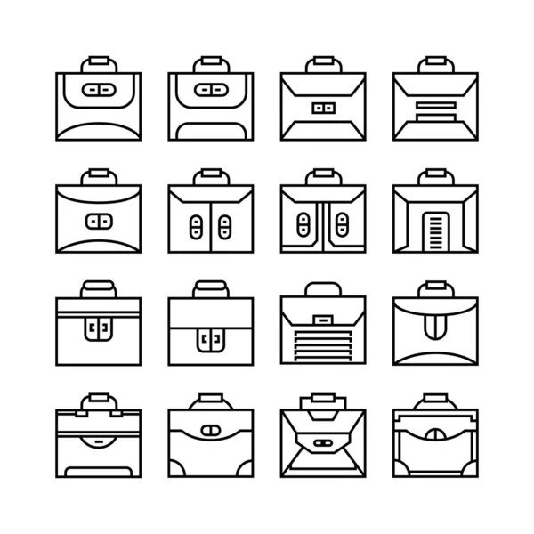 Vektor Illustration Von Taschen Symbolen — Stockvektor