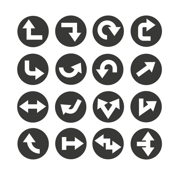 Flechas Iconos Ilustración Vectorial — Vector de stock