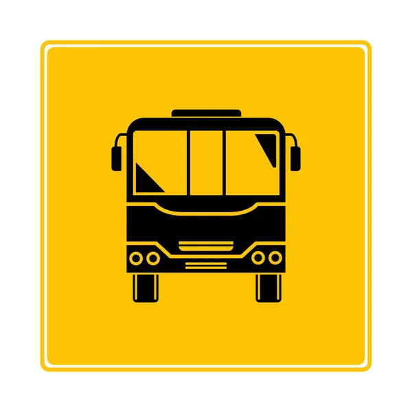 Icono Web Ilustración Vectorial Bus — Vector de stock