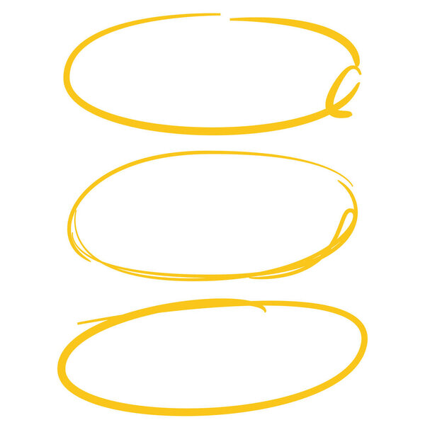 hand drawn circle and bubbles