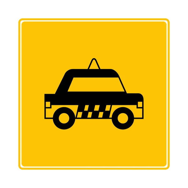 Webb Ikonen Vektor Illustration Taxi — Stock vektor
