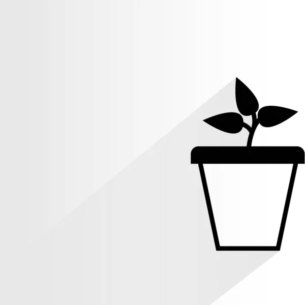 Icône Web Illustration Vectorielle Plante — Image vectorielle