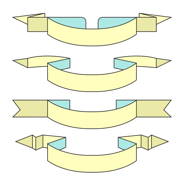 Stuhy Nebo Prapory Vektorová Ilustrace — Stockový vektor