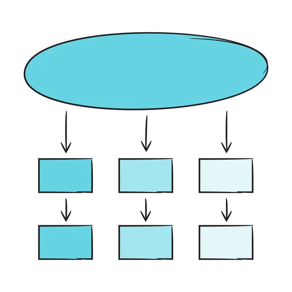 Ilustração Vetorial Hierarquia — Vetor de Stock