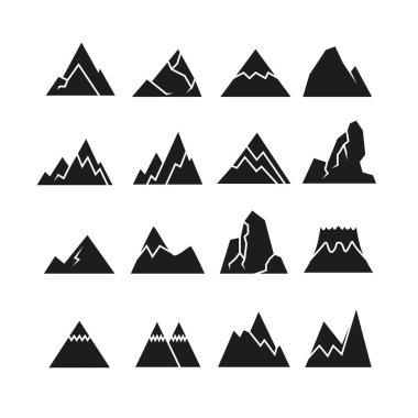 Dağlar vektör Illustration. Seyahat