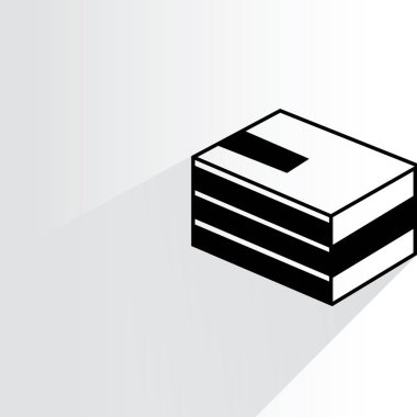 iş kavramı, kitapların vektör illüstrasyon