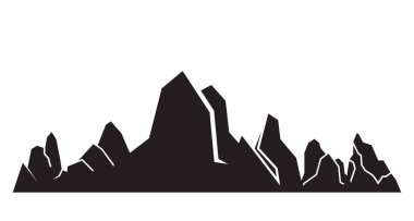 Dağlar vektör Illustration. Seyahat