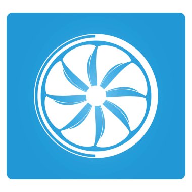 Türbin simgesinin vektör çizimi