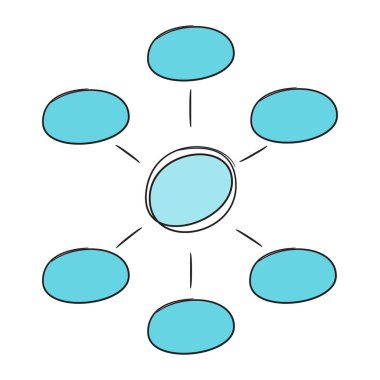 hiyerarşi kabarcıkları vektör illüstrasyon