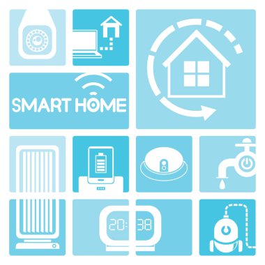 Vektör illüstrasyon. akıllı ev konsepti