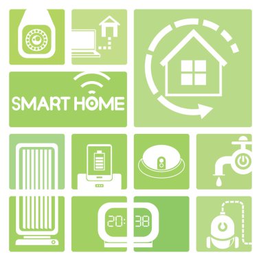 Vektör illüstrasyon. akıllı ev konsepti