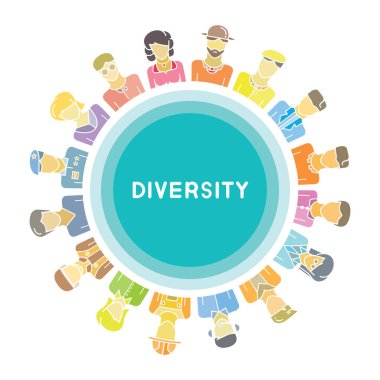 Vektör illüstrasyonu, insanlar kavramı