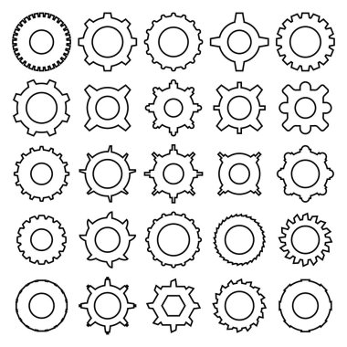 şekil simgelerinin vektör çizimi