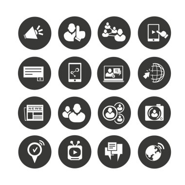 Web simgeler kümesi. vektör çizim 