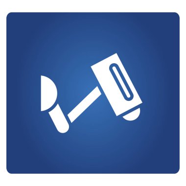 CCTV uyarı işareti vektör illüstrasyon