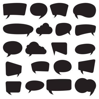 Konuşma baloncuklarının vektör çizimi