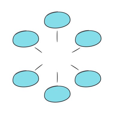 hiyerarşi kabarcıkları vektör illüstrasyon