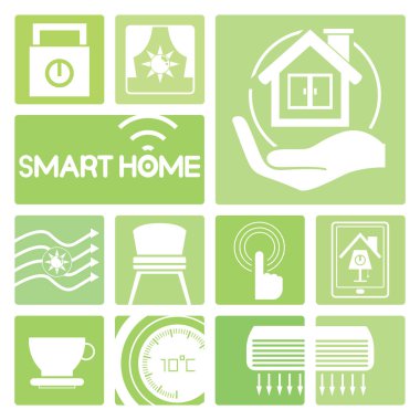 Vektör illüstrasyon. akıllı ev konsepti