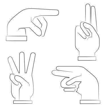 El Icons set, karikatür tarzı