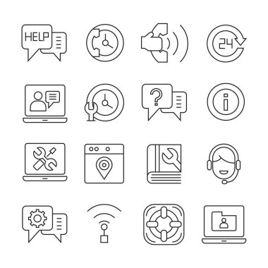 Web simgeler kümesi. vektör çizim      