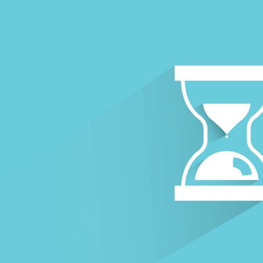 iş konsepti, kum saati vektör illüstrasyon