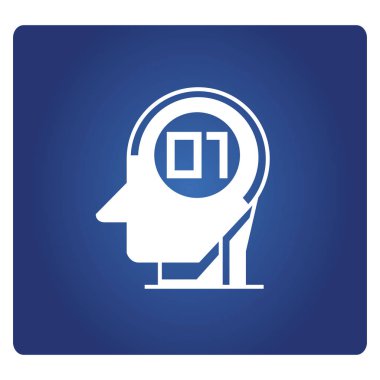 ai web simgesi vektör illüstrasyonu 