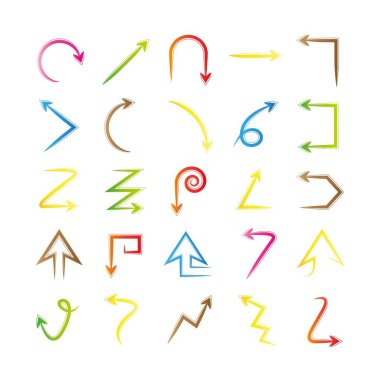 oklar vektör çizim