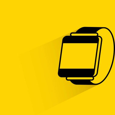 Web simgesi. Akıllı saatin vektör illüstrasyonu 