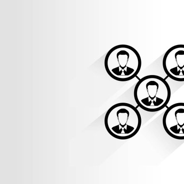 Ağ kavramı vektör çizim