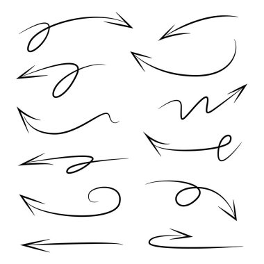 el çizilmiş marker elemanları, sadece vektör illüstrasyon