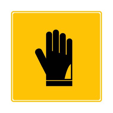 Web simgesi. Eldivenin vektör illüstrasyonu