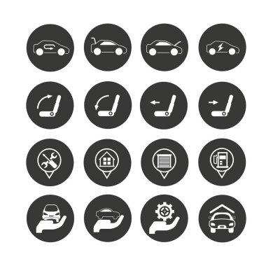 Web simgeler kümesi. vektör çizim      