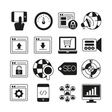 Web simgeler kümesi. vektör çizim 