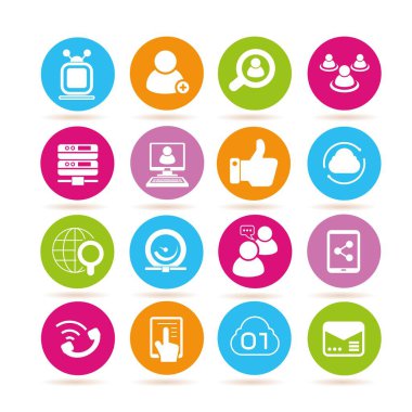 Web simgeler kümesi. vektör çizim 