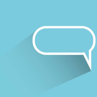 Web simgesi. Konuşma balonu vektör illüstrasyon