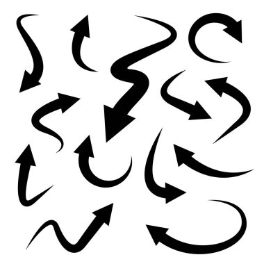 oklar vektör çizim