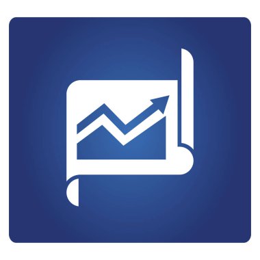 İş konsepti. Grafikli belgenin vektör çizimi 