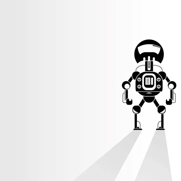 Vektorillustration Des Robotersymbols — Stockvektor
