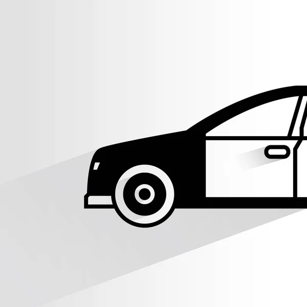 Иконка Векторная Иллюстрация Автомобиля — стоковый вектор