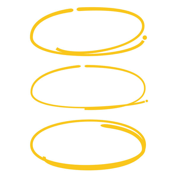 hand drawn circle and bubbles