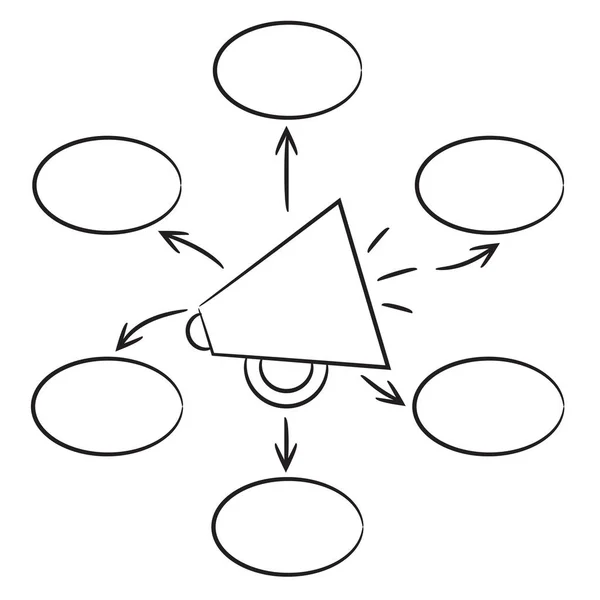 Vector Ilustración Diagrama Plantilla — Vector de stock