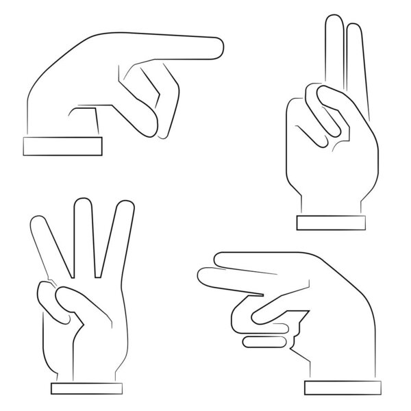 набор иконок, стиль мультфильма
