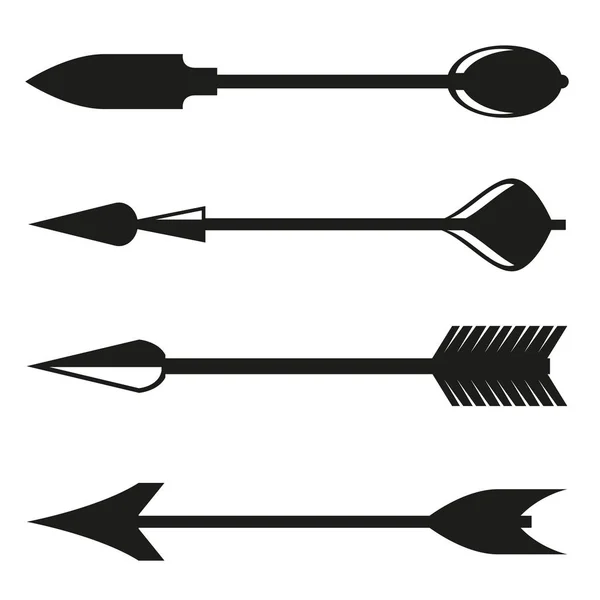 Vector Illustration Arrows Icons — Stock Vector