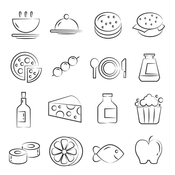 Conjunto Iconos Web Ilustración Vectorial — Vector de stock