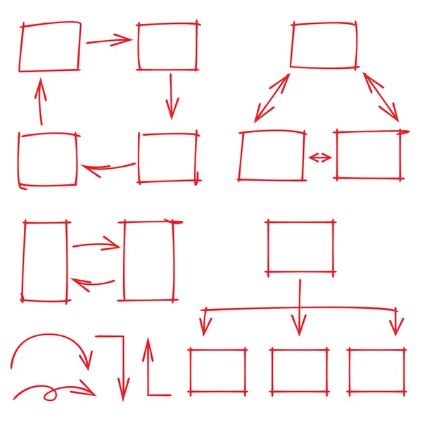 Diagramme Dessiné Main Graphique — Image vectorielle